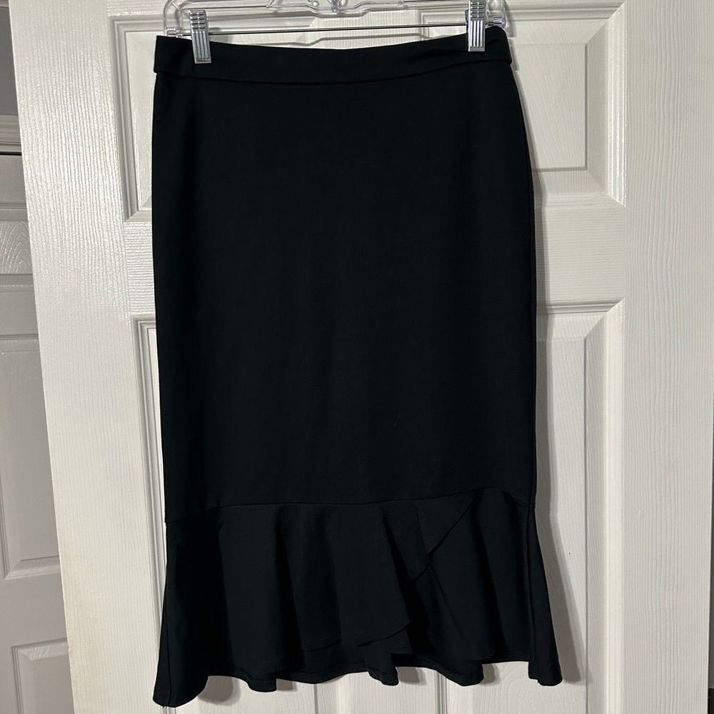 NWT Cato Ruffle Hemline Midi Skirt